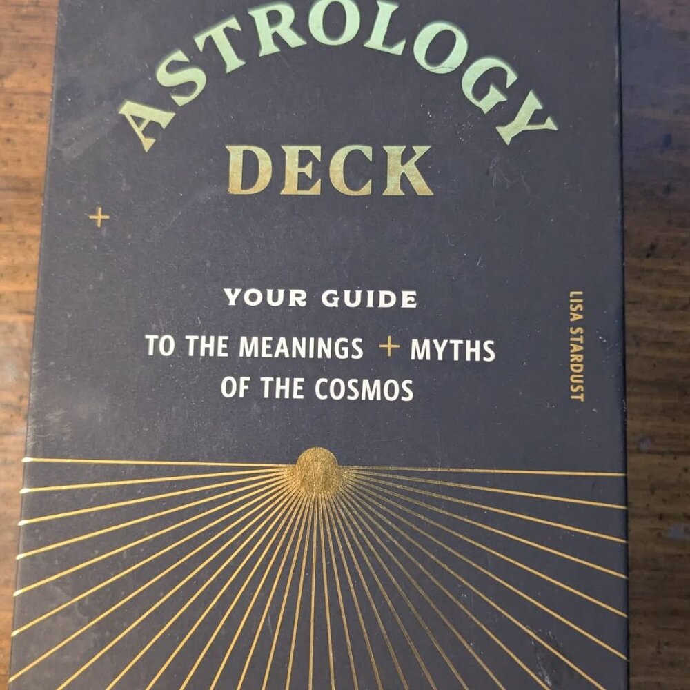 Astrology Deck - Black and Gold Oracle Card Set by